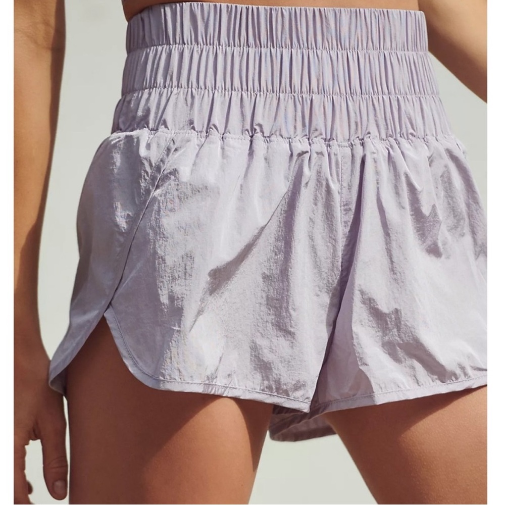 Free People Movement Way Home Lilac Shorts - Picture 1 of 6